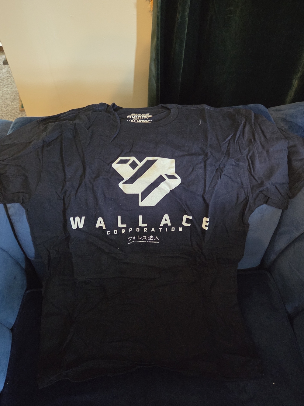 NWOT Wallace Corporation Men's Short Sleeve Tee — Navy Blue